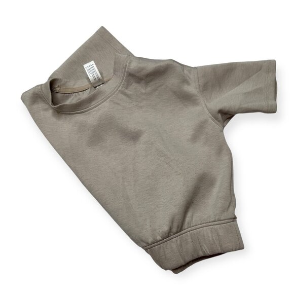 Yogalicious Girls Scuba Lanston Crew Neck Top in Tan - Picture 4 of 6